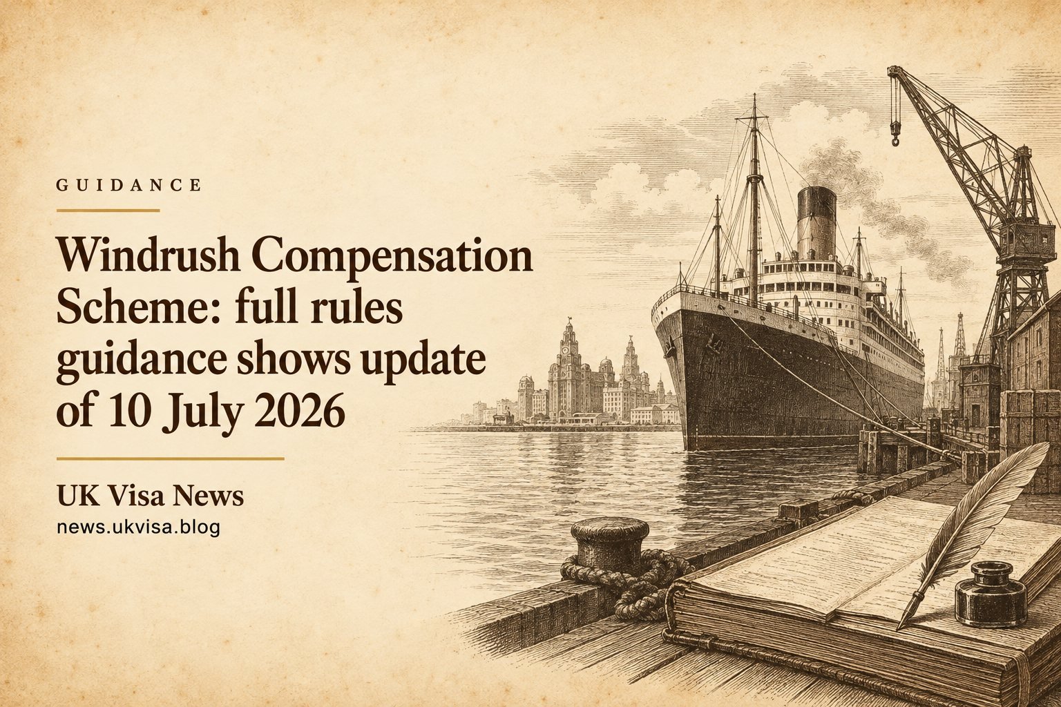 Windrush Compensation Scheme: full rules guidance shows update of 10 July 2026