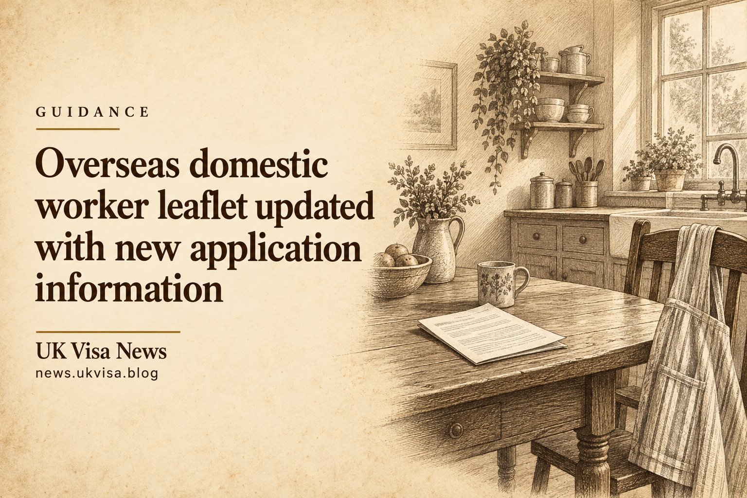 Overseas domestic worker leaflet updated with new application information