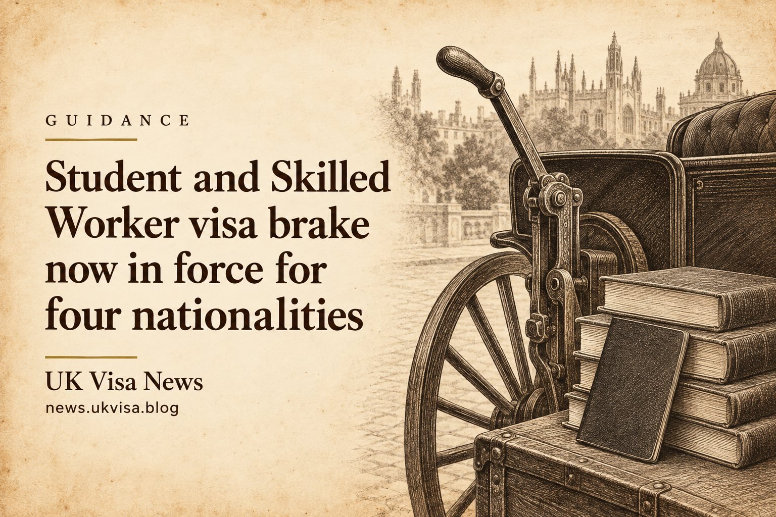 Student and Skilled Worker visa brake now in force for four nationalities