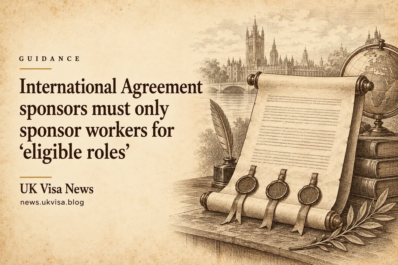 International Agreement sponsors must only sponsor workers for ‘eligible roles’