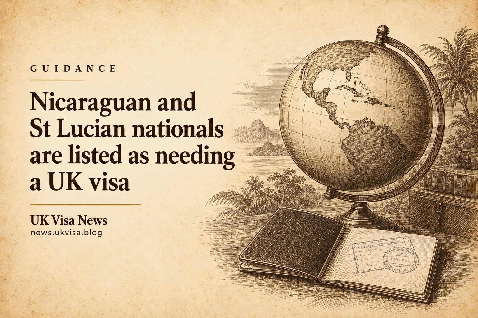 Nicaraguan and St Lucian nationals are listed as needing a UK visa