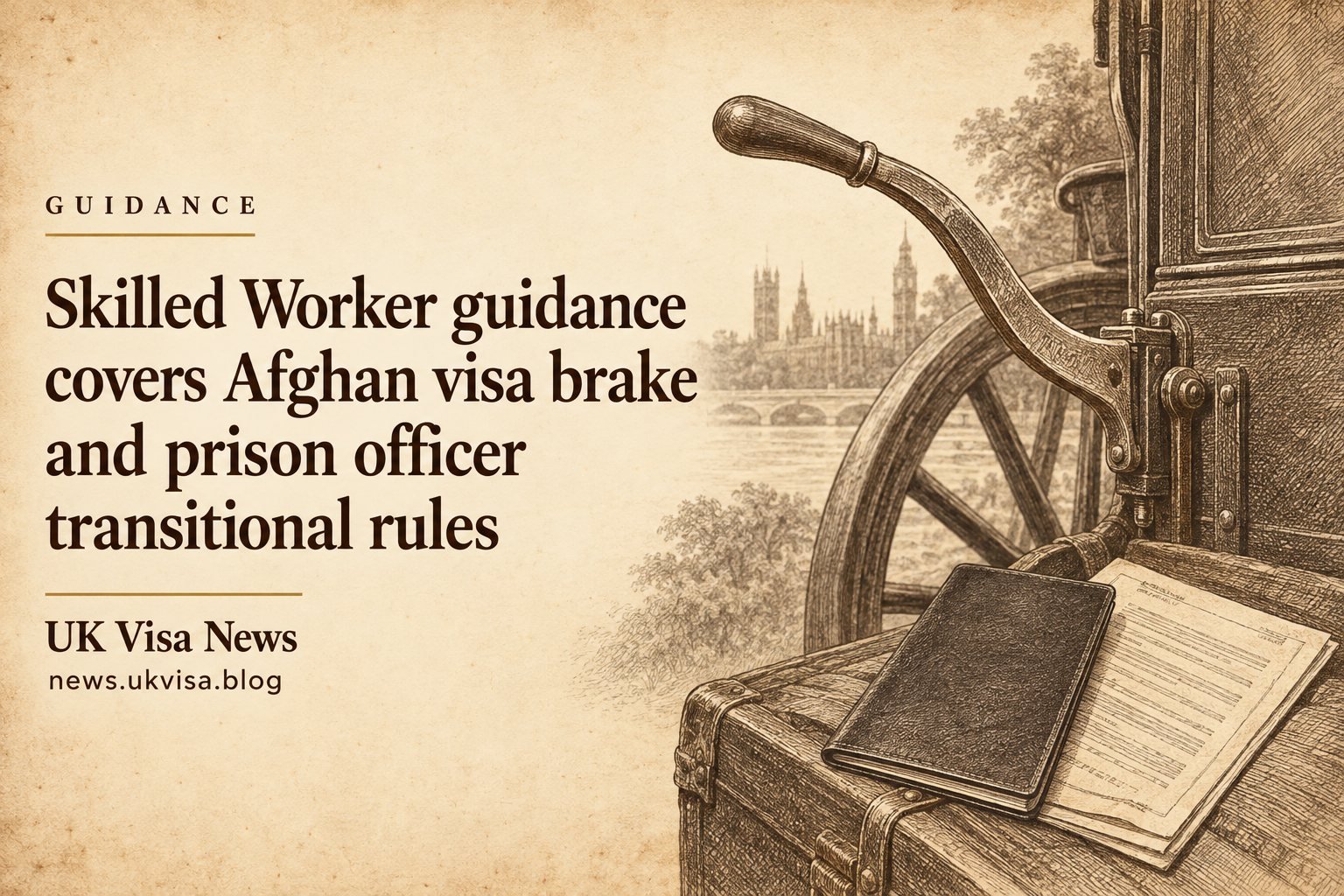 Skilled Worker guidance covers Afghan visa brake and prison officer transitional rules