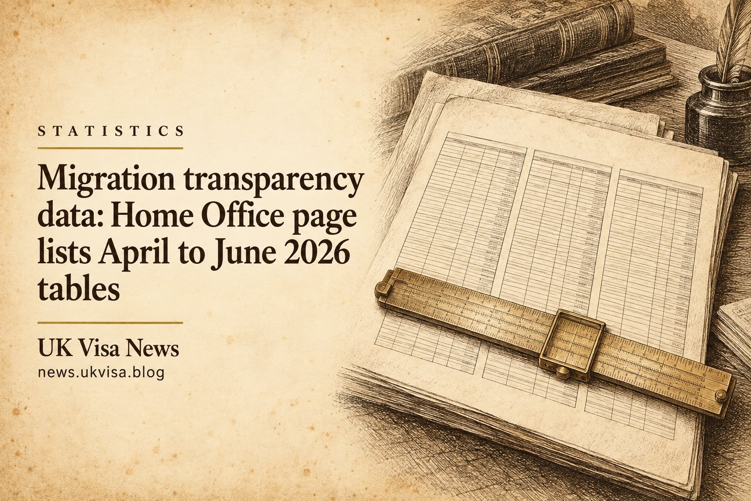 Migration transparency data: Home Office page lists April to June 2026 tables