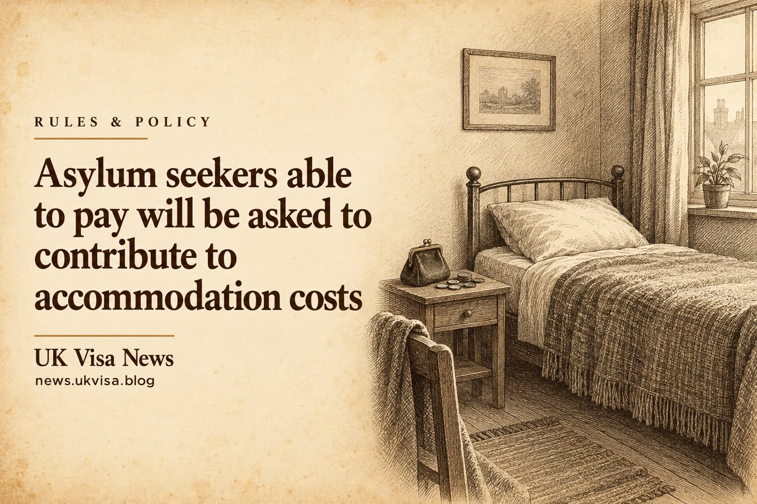 Asylum seekers able to pay will be asked to contribute to accommodation costs