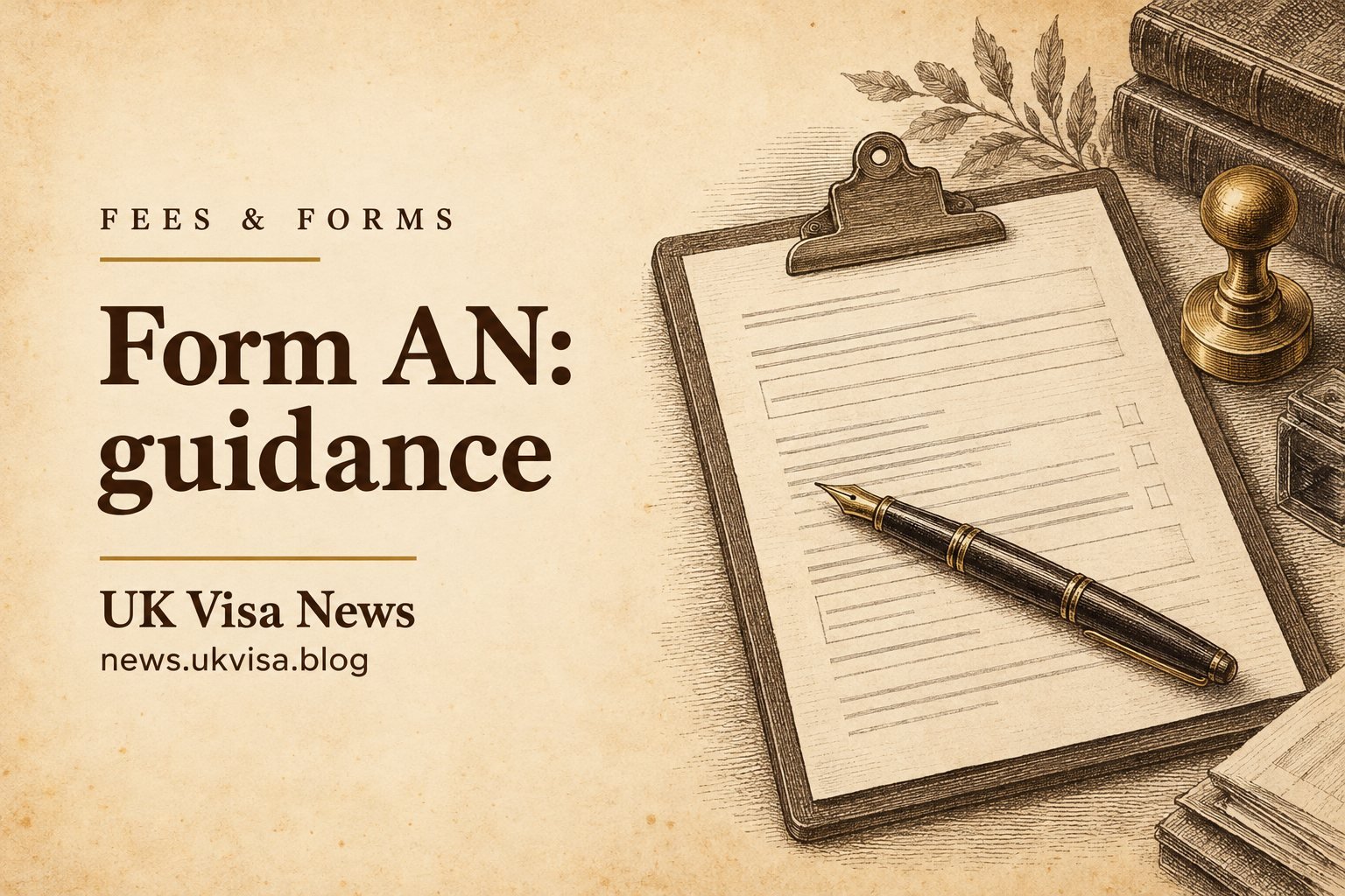Form AN: guidance