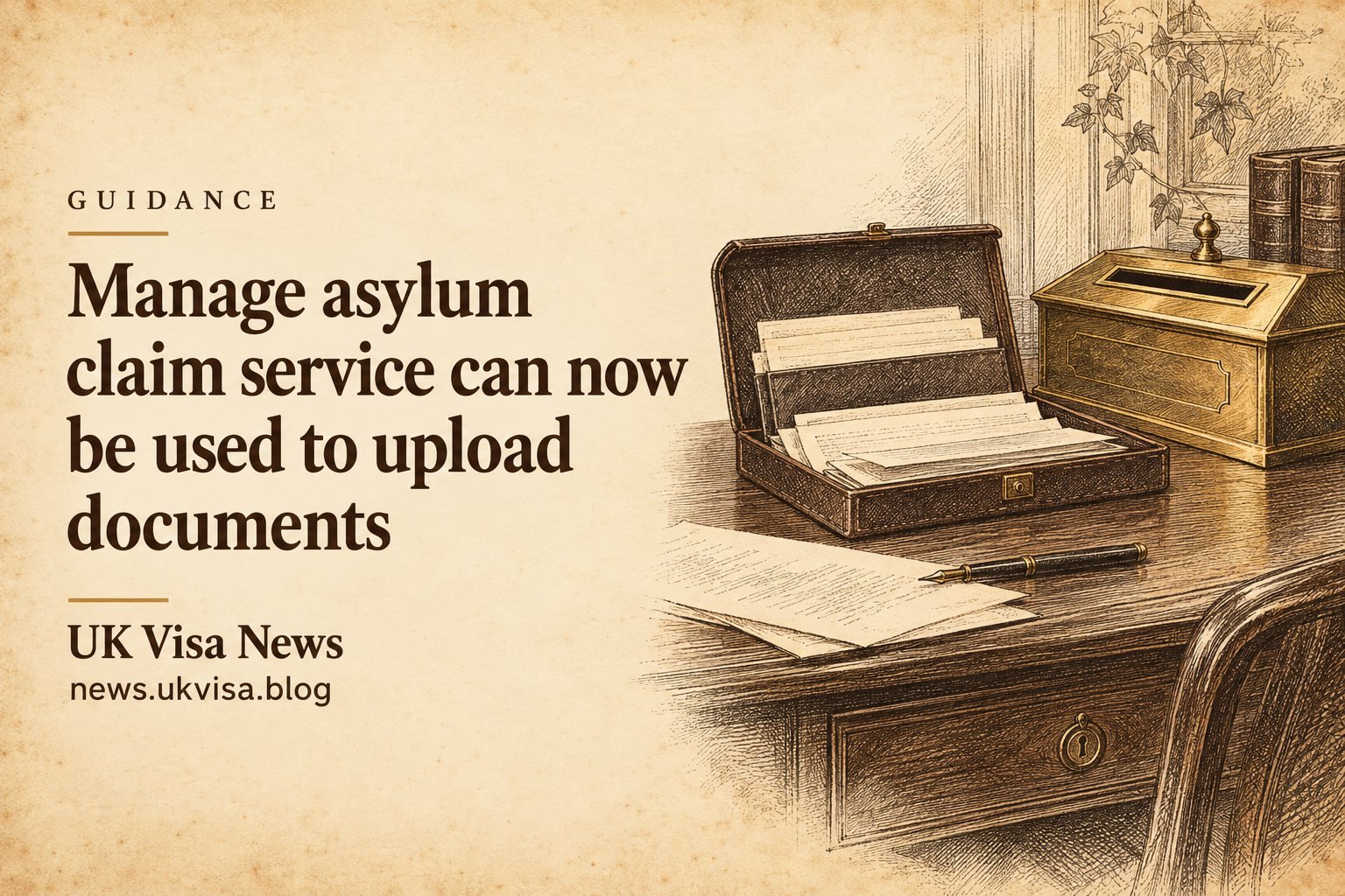 Manage asylum claim service can now be used to upload documents