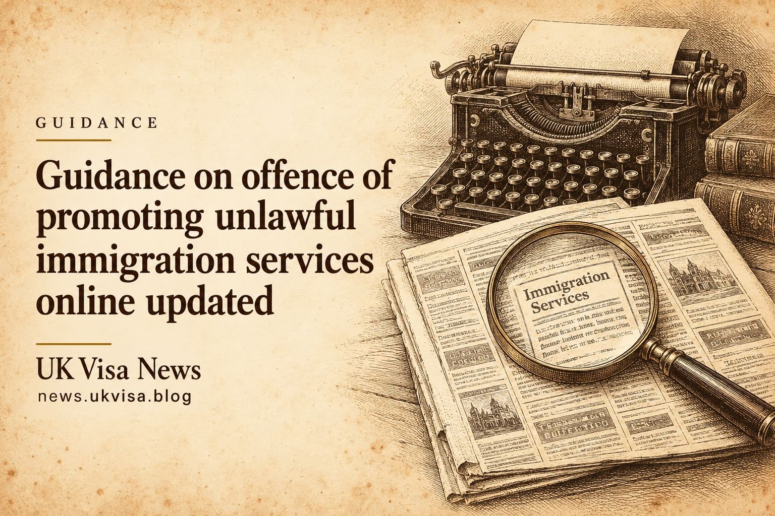 Guidance on offence of promoting unlawful immigration services online updated