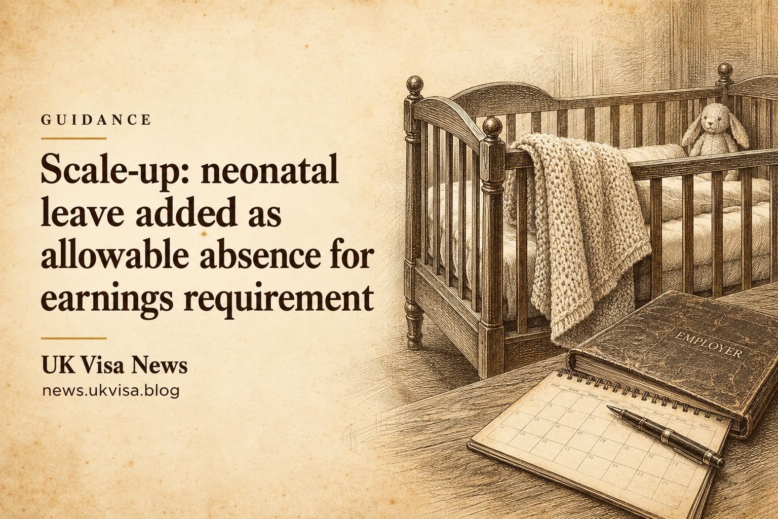 Scale-up: neonatal leave added as allowable absence for earnings requirement