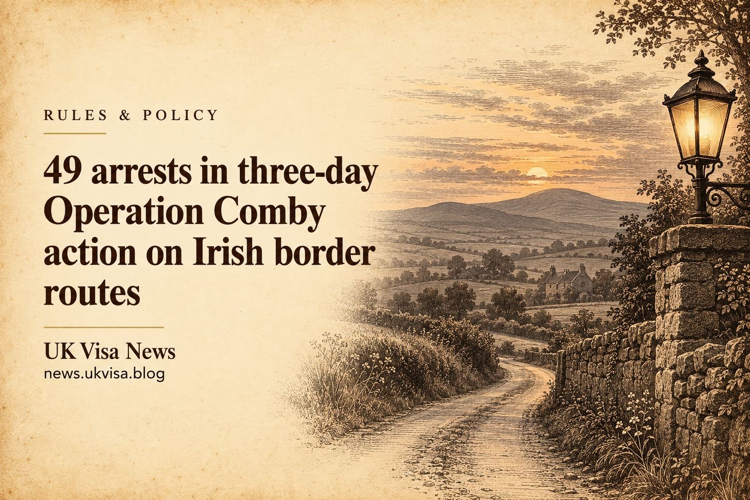 49 arrests in three-day Operation Comby action on Irish border routes