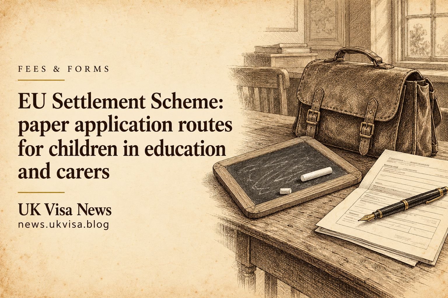 EU Settlement Scheme: paper application routes for children in education and carers
