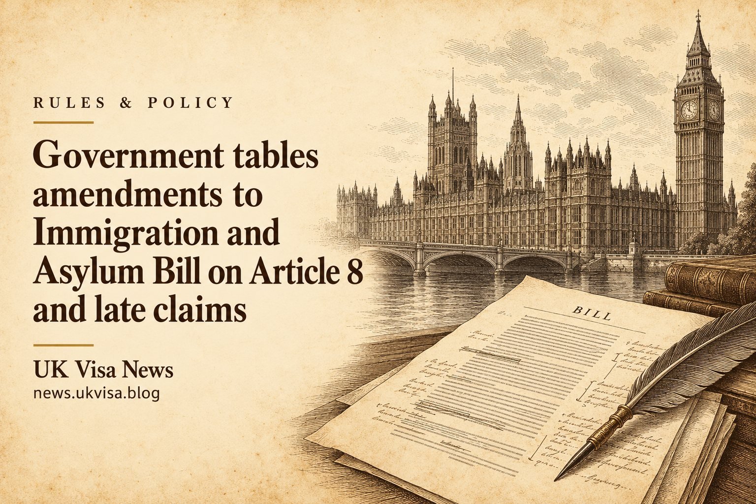 Government tables amendments to Immigration and Asylum Bill on Article 8 and late claims